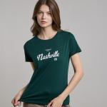 Printed T-Shirt with Crew Neck and Short Sleeves